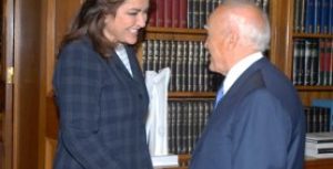 Συνάντηση της Ντόρας Μπακογιάννη με τον Πρόεδρο της Δημοκρατίας