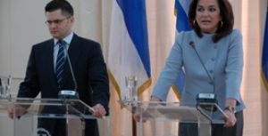 Δηλώσεις της Ντόρας Μπακογιάννη μετά από τη συνάντησή της με το Σέρβο ομόλογό της