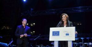 Χαιρετισμός της Ντόρας Μπακογιάννη στη συναυλία για τον εορτασμό της Ημέρας της Ευρώπης