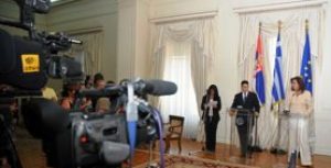 Δηλώσεις της Ντόρας Μπακογιάννη κα του Σέρβου ομολόγου της Βουκ Γέρεμιτς