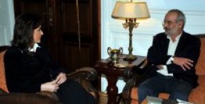 Δηλωσεις μετά τη συνάντηση  με τον Αλέκο Αλαβάνο