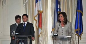 Δηλωσεις της Ντόρας Μπακογιάννη και του σέρβου ομολόγου της Βουκ Γέρεμιτς μετά τη συνάντησή τους