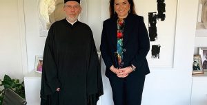 Συνάντηση Ντόρας Μπακογιάννη με τον Σεβασμιώτατο Μητροπολίτη Σουηδίας κ.Κλέοπα